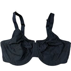 Wacoal Black Halo Lace Underwire Bra Size 38DDD Seamless Underwire 851205